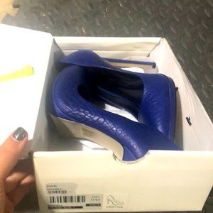 Never used, Blue,  Aldo heels size 9